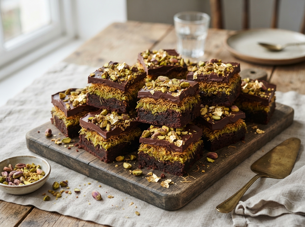 DUBAI CHOCOLATE BROWNIES