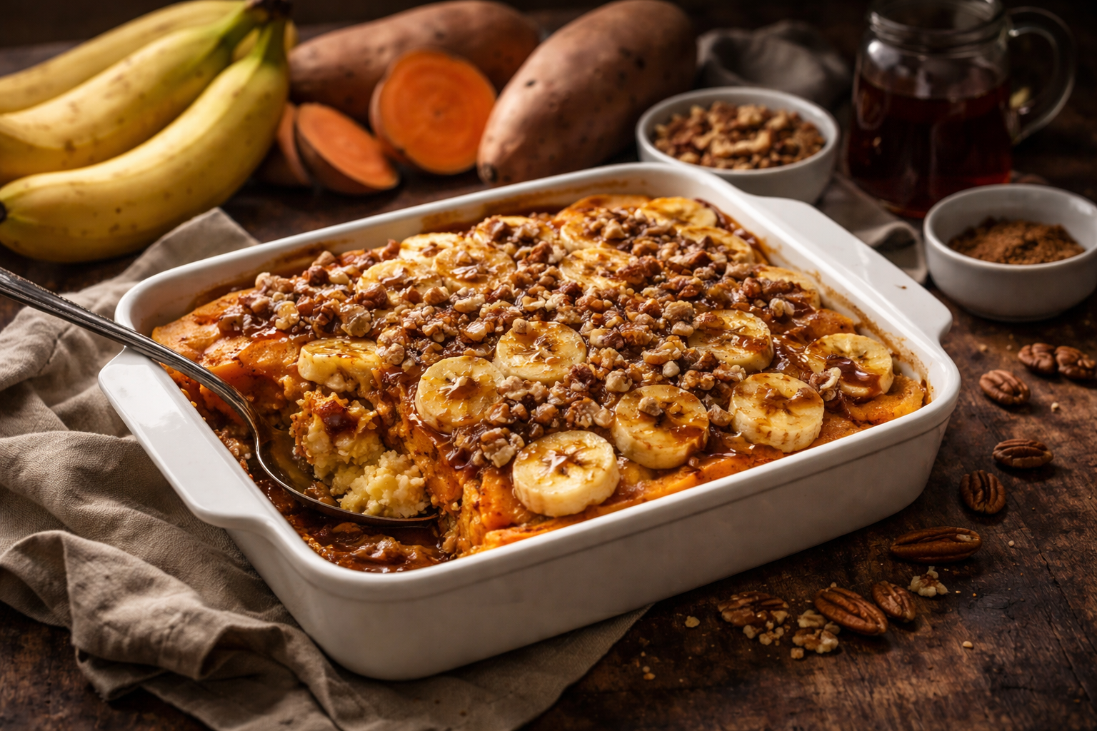 Banana Sweet Potato Casserole