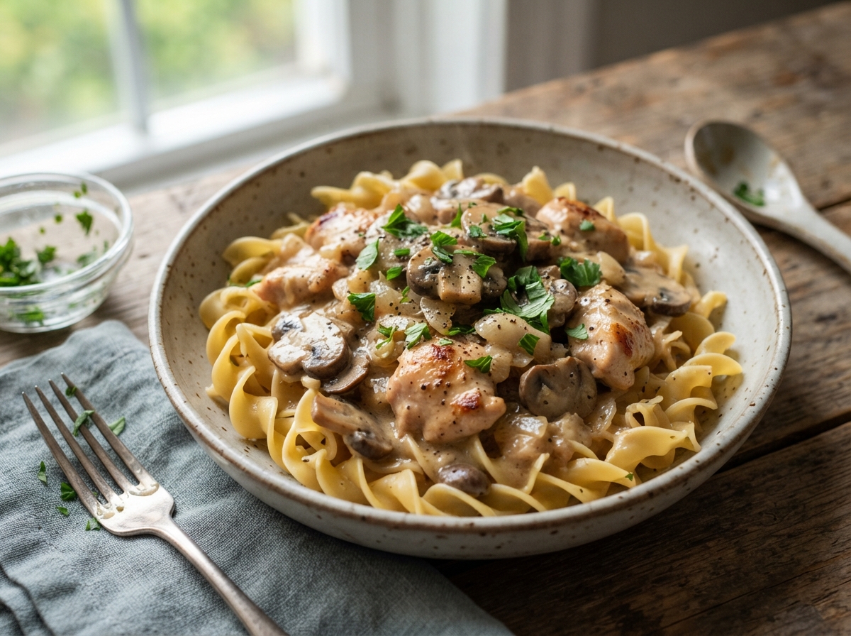 SPEEDY CHICKEN STROGANOFF