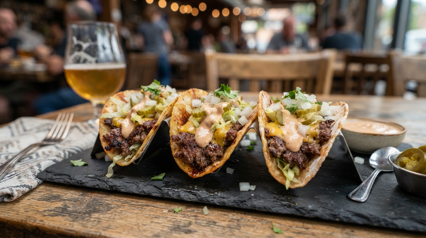 SMASH BURGER TACOS
