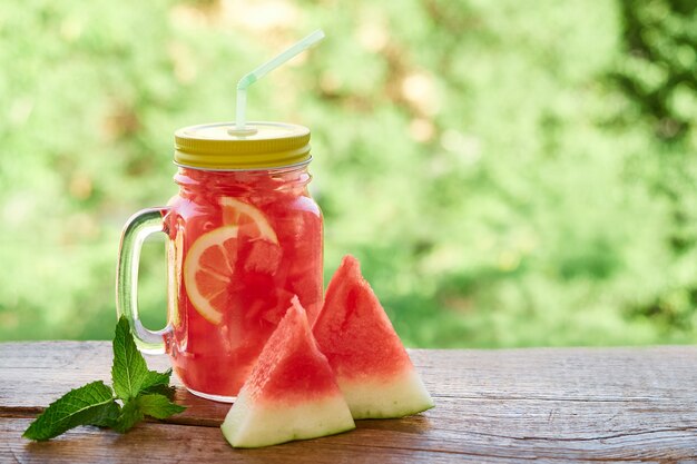 Refreshing Watermelon Lemonade Drink